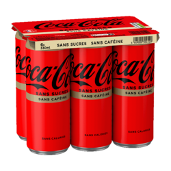 Coca-Cola Sans Sucres Sans Caféine 6x33 cl