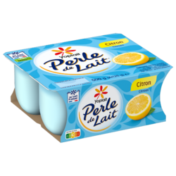 Perle de Lait Brassé Citron 4x125g