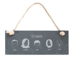 Ardoise Décorative Famille personnalisable