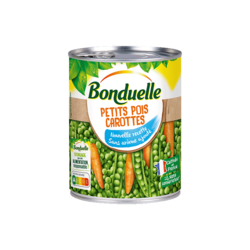 Petits Pois Carottes sans arôme ajouté - 800g