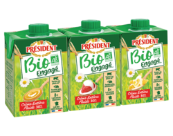 Président Crème entière Fluide Bio