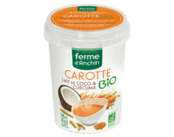 Carotte, lait de coco & curcuma BIO