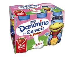 Danonino de Gervais à Boire saveur Fraise