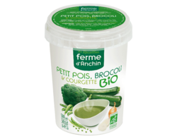 Petit pois, brocoli & courgette BIO