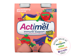 Strawberry Banana Yogurt Drinks 4x100g