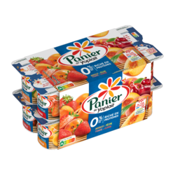 Panier de Yoplait 0% Panaché 16x125g
