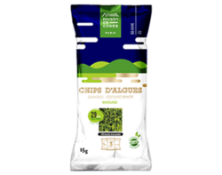 Chips d'algues wasabi 15g