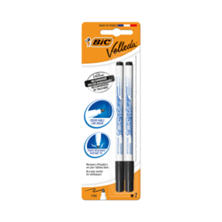 BIC® Velleda® 1721 Whiteboard Markers Black - Pack of 2