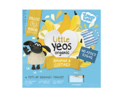 Banana & Custard Organic Yogurt 4x85g