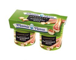 Yaourts Gourmand® Rhubarbe Rose Mamie Nova
