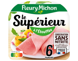 Jambon Le Supérieur conservation sans nitrite - 6 tranches