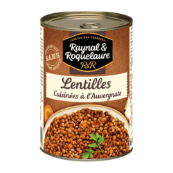 Lentilles cuisinées à l'Auvergnate 410G