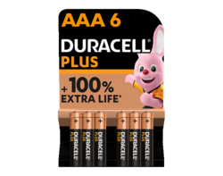 Duracell Plus 100% AAA X6