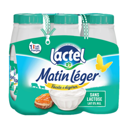 Matin Léger Lactel écrémé 6x50cl