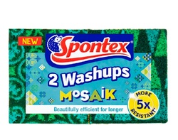 Spontex Washups Mosaik Scourers