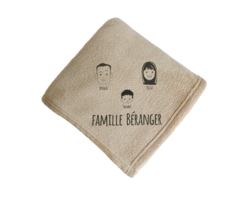 Maxi Plaid Doux Personnalisable