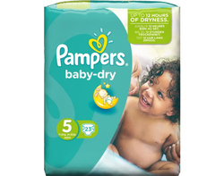 Pampers Baby-Dry, taille 5 (23 couches)
