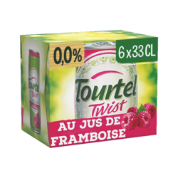Tourtel Twist framboise, 6x33cl canettes