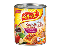 Ravioli Pur Bœuf Sauce aux Légumes