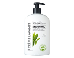 Crème Lavante Mains Peaux sensibles Thé vert 400 ml