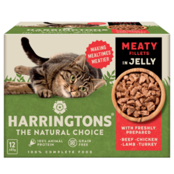 Harringtons Cat Food Meat in Jelly 12x85g