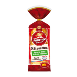 8 Navettes Beurre Frais La Fournée Dorée