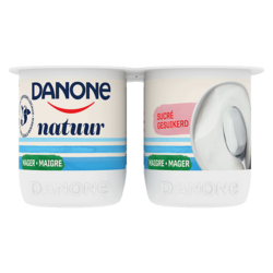 Danone Natuuryoghurt Gesuikerd 4x125g