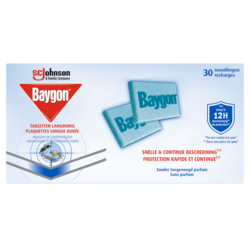 Baygon Plaquettes Longue Durée Recharges - Moustiques & Moustiques Tigres