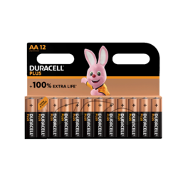 Duracell Plus 100%  AA X12