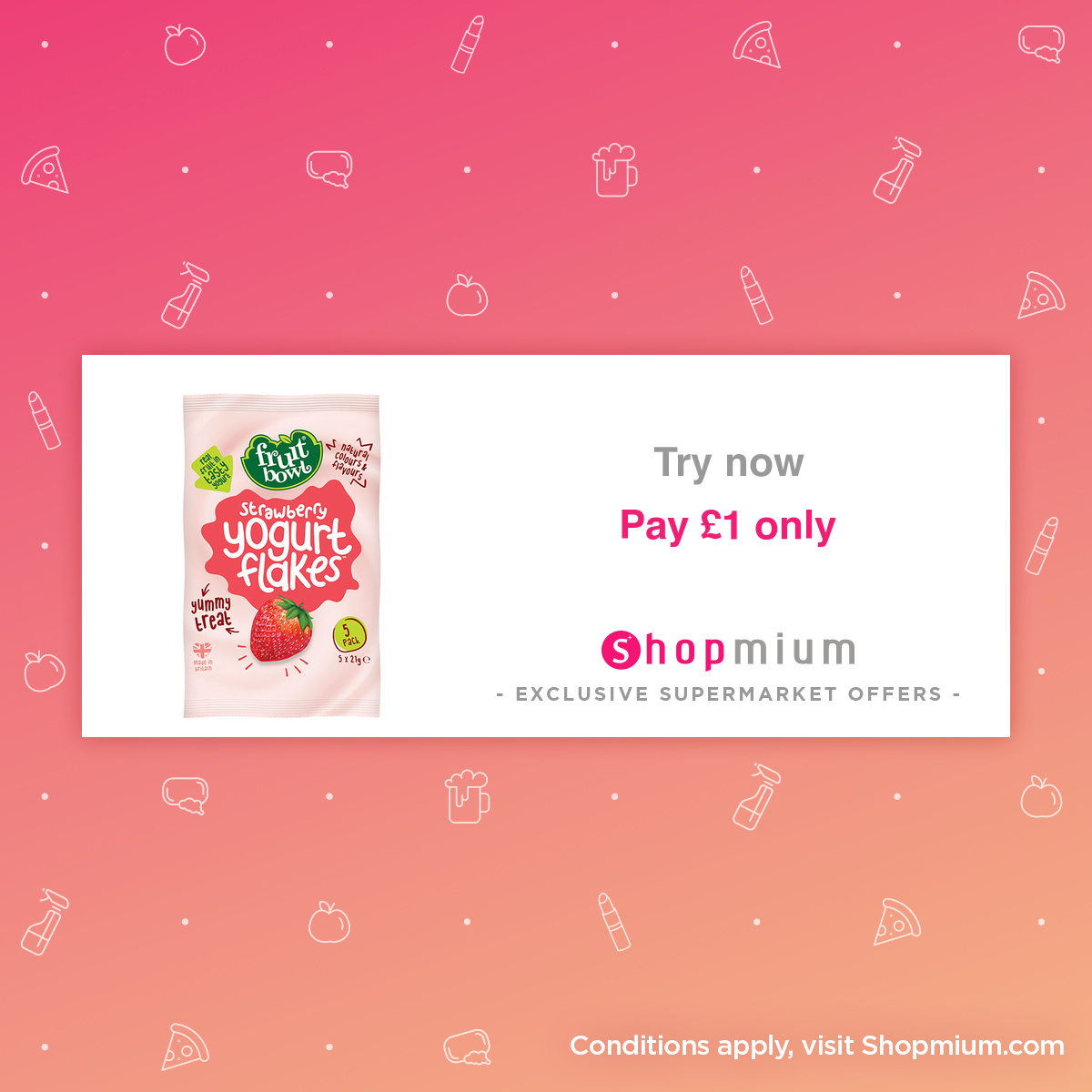 Shopmium Fruit Bowl Yogurt Coated Treats