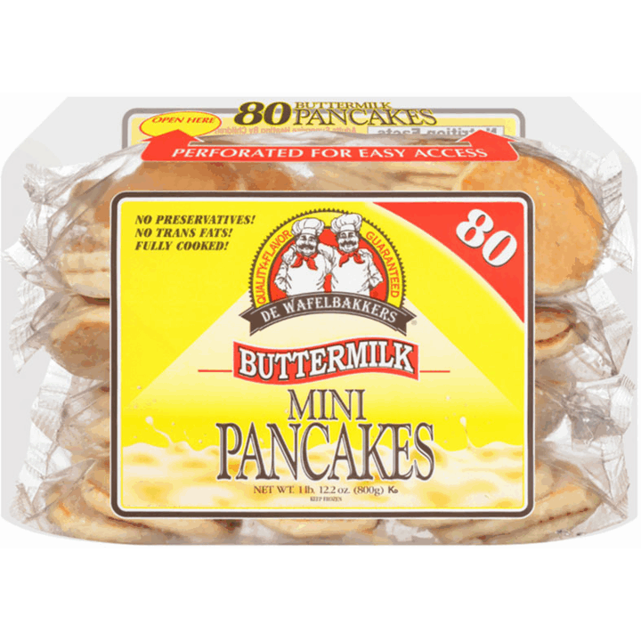 80 count Buttermilk Frozen Mini Pancakes