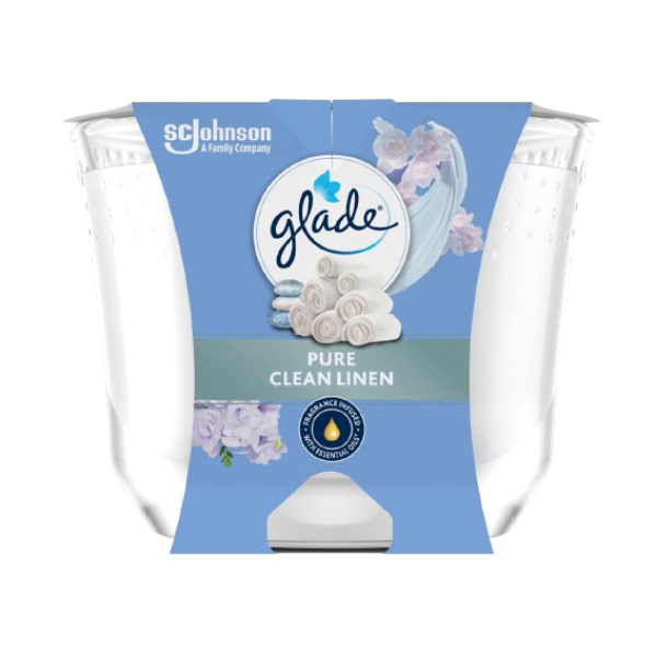 Geurkaars klein pure clean linen