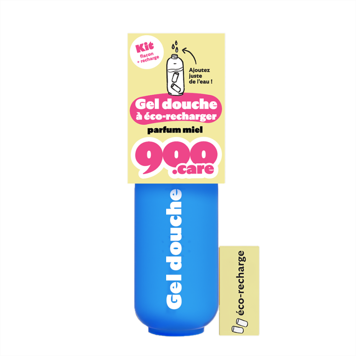 Kit Gel Douche Miel à éco-recharger