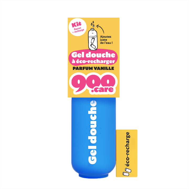 Kit Gel Douche Vanille à éco-recharger
