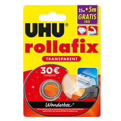 Ruban transparent avec dévidoir 25m+5m gratuits