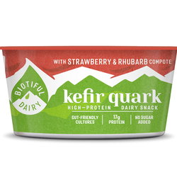 Kefir Quark with Strawberry & Rhubarb 160g
