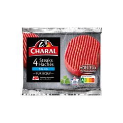 Steaks hachés pur boeuf 5% x4 (4x100g)