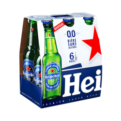 Heineken 0.0 bière blonde sans alcool 6x25cl