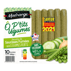 Saucisses et légumes verts - 330g (x10)
