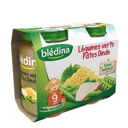 Légumes verts Pâtes Dinde dès 9 mois 