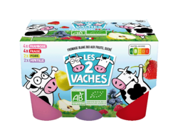 Les 2 Vaches P'tits Miam Fruits 50g x12