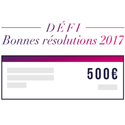2 chèques de 500€ à gagner par tirage au sort !