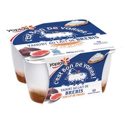 Yaourt au lait de brebis sur lit de figues