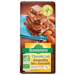 Chocolat au Lait Amandes et Sel de Guérande