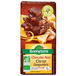 Chocolat Noir Citron Gingembre