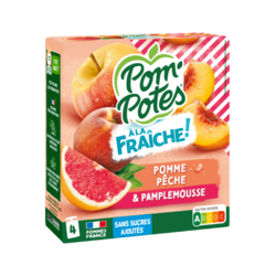 Pomme Pêche Pamplemousse 4*90g