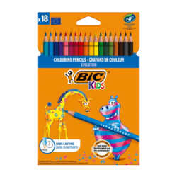 Etui 18 BIC® KIDS Evolution ECOlutions® : assortie