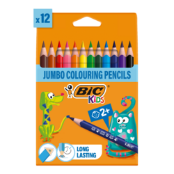 Etui 12 BIC® KIDS Evolution Triangle ECOlutions® : assortie