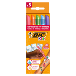 Cardboard pack 5 markers +10 stencils