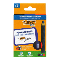 MULTISURFACE PENCIL BOX 3 (BLACK, RED, BLUE) + SHARPENER + CLOTH